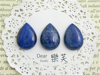 微瑕出清~18*25*6mm水滴型蛋面青金石