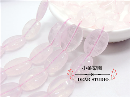 13*18mm橢圓光面粉水晶(質佳)